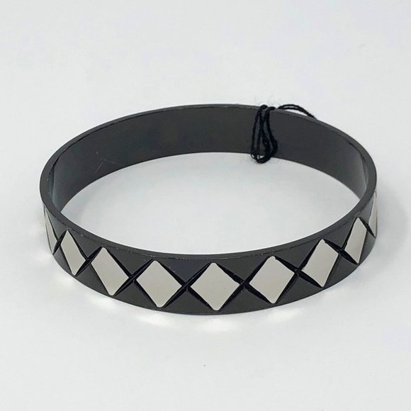 A Cut Above Bracelet Black & Silver 8" - Picture 1 of 1